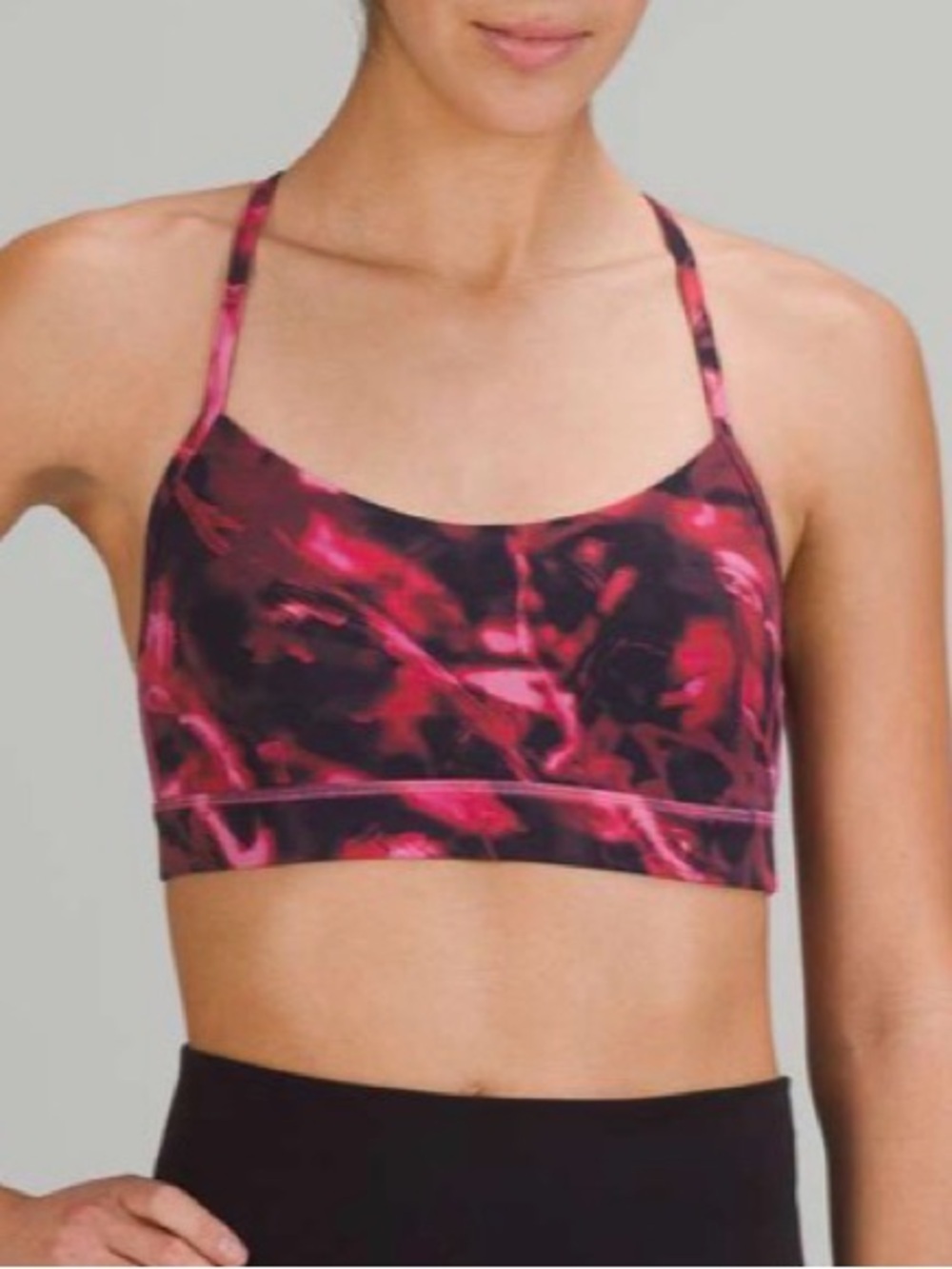 Lululemon Flow Y Nulu Sport Bra Pink